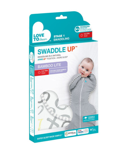 Love To Dream Swaddle UP Silky-Lux/Bamboo Lite Kisses - Small 1.0 Tog