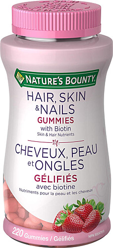 Nature's Bounty Hair,Skin & Nails Gummies with Biotin 220 Gummies