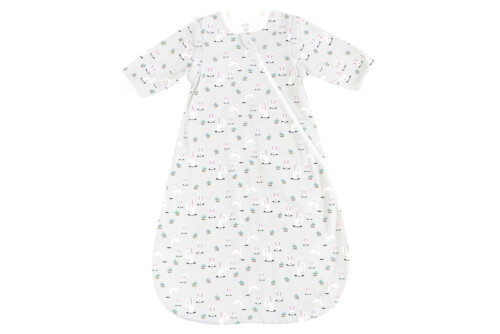 Nest Designs Organic Cotton Long Sleeve Sleep Bag - Down The Rabbit Hole 1.0Tog 6M+