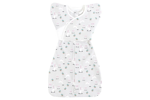 Nest Designs Organic Cotton Startle Stop Sleep Bag Set 0.5 TOG - Down The Rabbit Hole - 0-3M