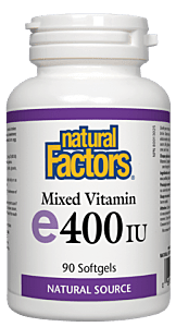 Natural Factors Vitamin E 400IU Mix Toco 90Sgels