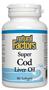 Natural Factors Super Cod Liver Oil 90 Softgels