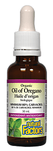 Natural Factors Oregano Oil 30ml w/Booklet