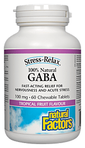 Natural Factors GABA 100mg 60 Chewables