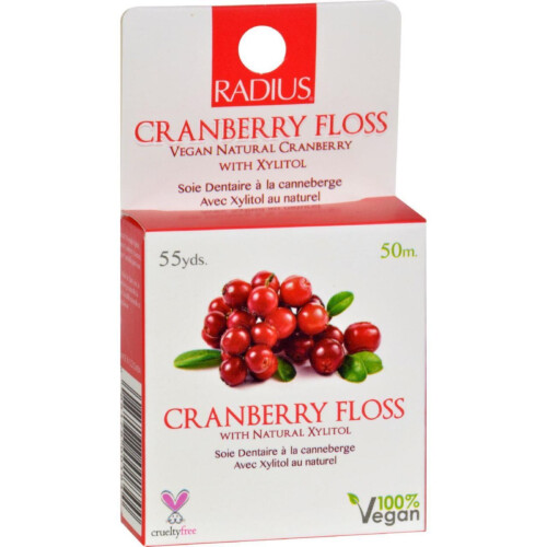 Radius Floss Cranberry  with Natural Xylitol 50m