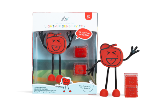 Glo Pals Light-Up Sensory Bath Toys Character - Sammy 3+
