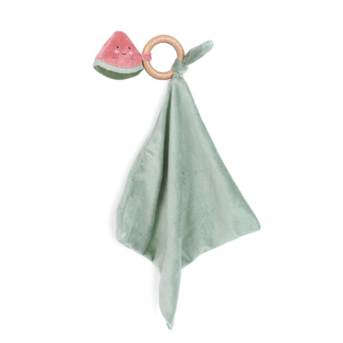 Mon Ami Water Melonie Wood Teether Security Blankie