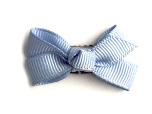 Baby Wisp d - Mini Latch Wisp Clip Chelsea Boutique Bow Bluebird