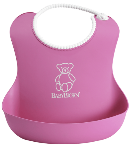 BabyBjorn Soft Bib - Pink 4 Months+