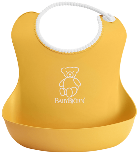BabyBjorn Soft Bib - Yellow 4 Months+