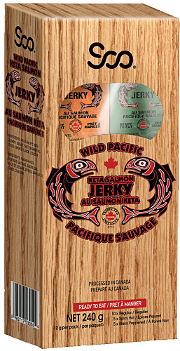 Soo Jerky Wild Pacific Keta Salmon Jerky 20 packs 240g
