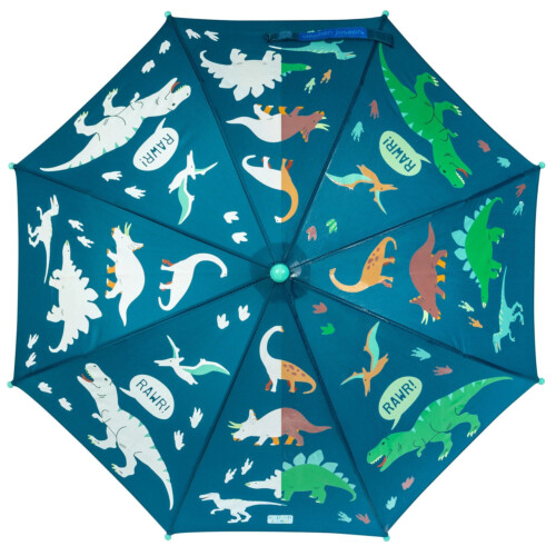 Stephen Joseph Changing Umbrella - Teal Dinosaurs Color