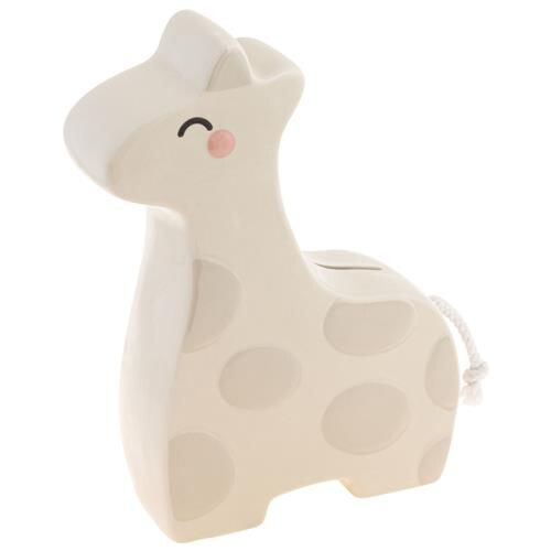 Stephen Joseph Toy Ceramic Bank - Beige Giraffe