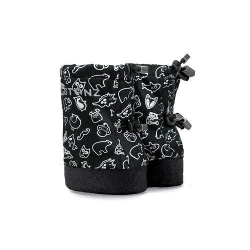 Stonz Toddler Booties - Neo Stonz Print Black 0-9M