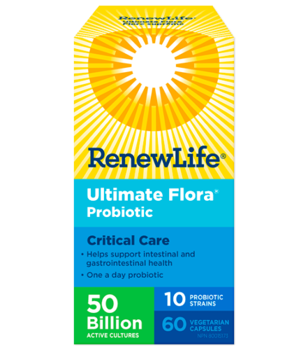 Renew Life Ultimate Flora Critical Care Probiotic 50 Billion 60 VCapsules