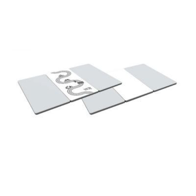 iFam Mono Gray Road 3-Section Folder Mat - S-Line