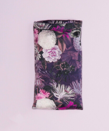 HalfMoon Silk Eye Pillow Limited Edition - Violet Aura Night Bloom