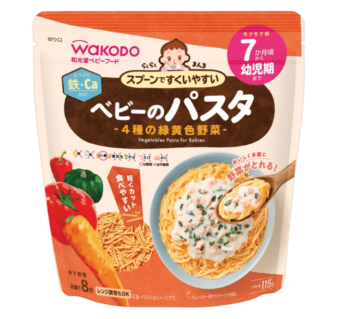 Wakodo Vegetables Pasta for Babies 7m+ 115g