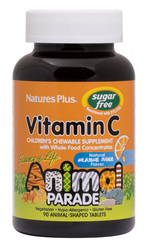 Nature's Plus Animal Parade Sugar Free Vitamin C 90 Chewable Tablets @