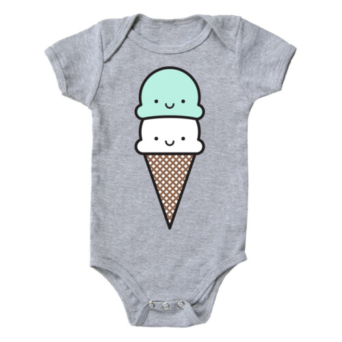 Whistle & Flute Kawaii Ice Cream Bodysuit 3-6Months