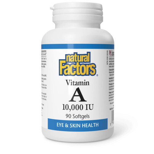 Natural Factors Vitamin A 10,000IU 90Softgels