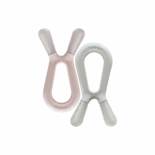 Zoli Bunny Teethers - Blush Ash 6m+
