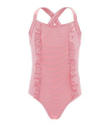 Petit Bateau Maillot Girls Bathing Suit 1 Piece Pink