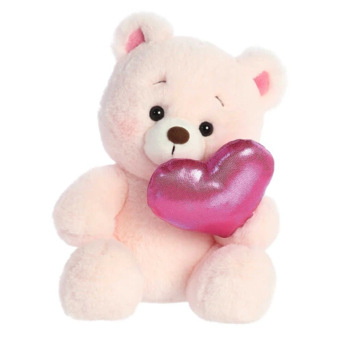 Aurora Valentine Bashful Bear - Pink 8In