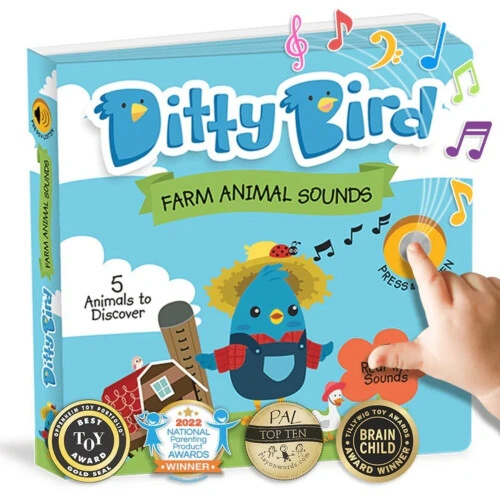 Ditty Bird Baby Sound Book - Farm Animal Sounds