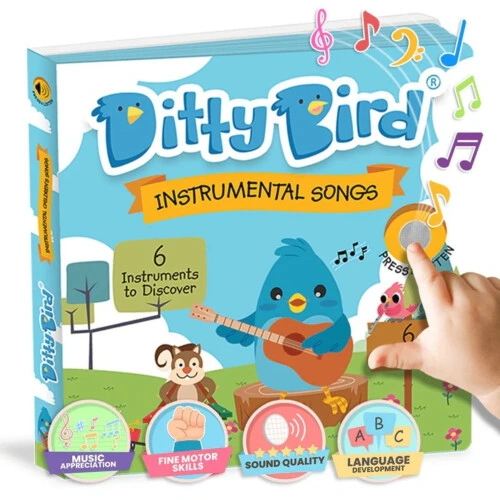 Ditty Bird Baby Sound Book - Instrumental Childrens Songs
