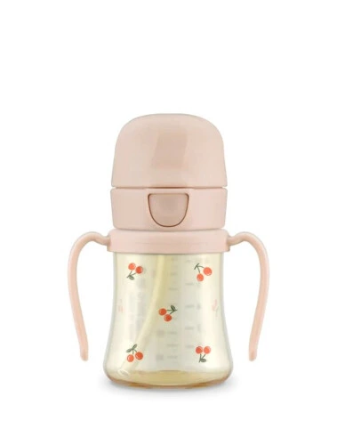Grosmimi PPSU Straw CUP 200ml - Sweet Peach