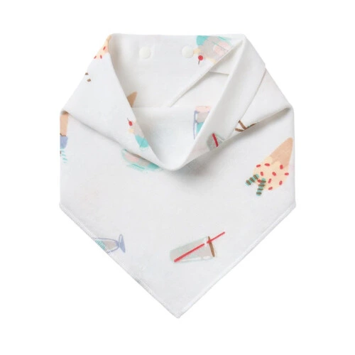 Nest Designs Baby Bandana Bib (Bamboo) - Ice Cream Summer