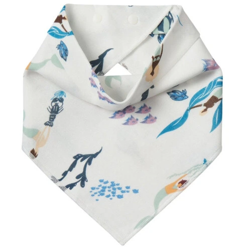 Nest Designs Bamboo Baby Bandana Bib - Oh Splish Splash 52cm x 21cm