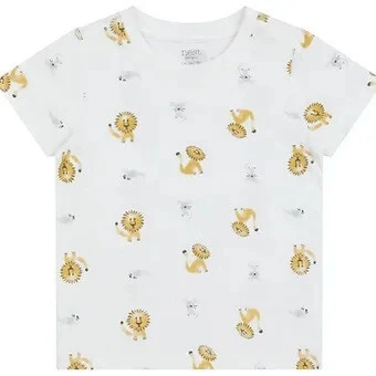 Nest Designs Bamboo Jersey Short Sleeve T-Shirt - The Lion and The Mouse - 2T-3T