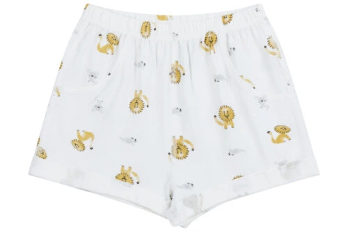 Nest Designs Bamboo Jersey Shorts - The Lion and The Mouse - 2T-3T