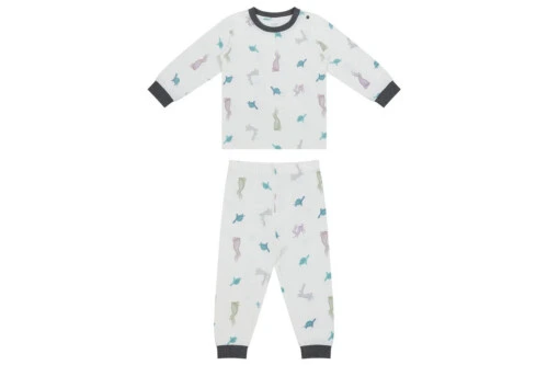 Nest Designs Bamboo Two-Piece Long Sleeve PJ Set - The Tortoise & The Hare - 18M-24M