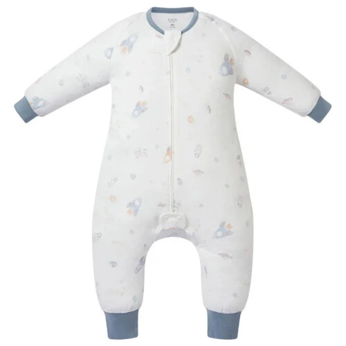 Nest Designs Long Sleeve Footed Sleep Suit 1.0 TOG (Avocado Bamboo) - Up and Away! 2T-3T