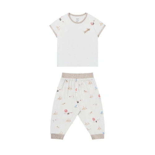 Nest Designs Short Sleeve Play Set (Avocado Bamboo) - Beach Daze 18M-24M