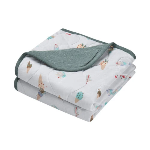 Nest Designs Small Cozy Blanket (Bamboo Jersey) - Ice Cream Summer S