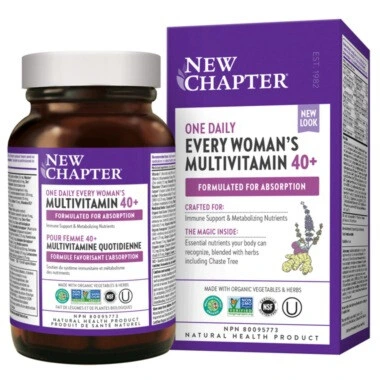 New Chapter Every Woman's One Daily Multivitamin 40+ 96 Tablets
