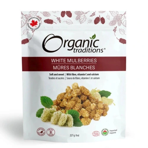 Organic Traditions White Mulberries 227G