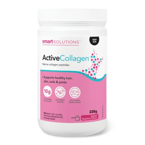 Smart Solutions Active Collagen - Organic Raspberry Flavour 220g