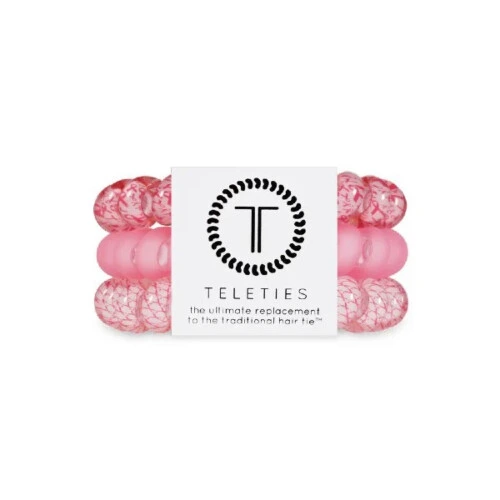 TELETIES Pink and Powerful Large Pack of 3