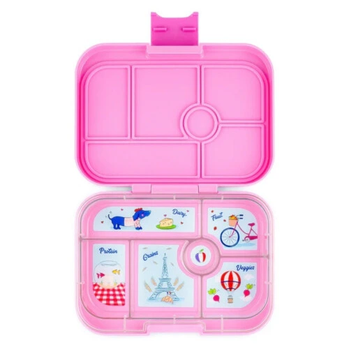 Yumbox Original 6 Compartment - Fifi Pink with Paris Tray