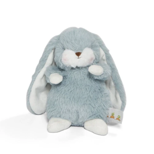 Bunnies By The Bay Tiny Nibble Bunny Plush Toy 8"- Stormy Blue
