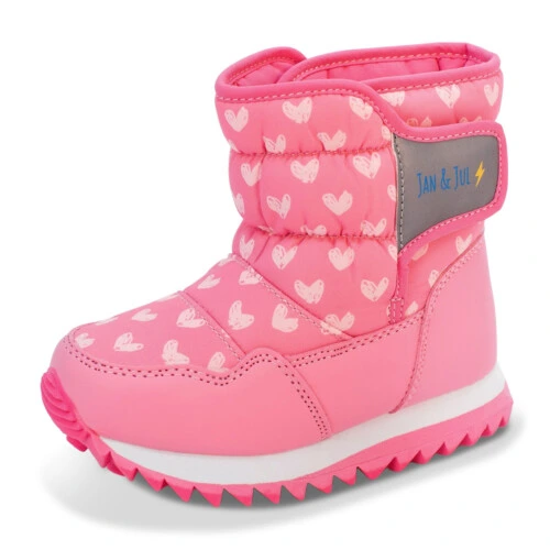 Jan & Jul Kids Toasty-Dry Puffy Winter Boots - Hearts