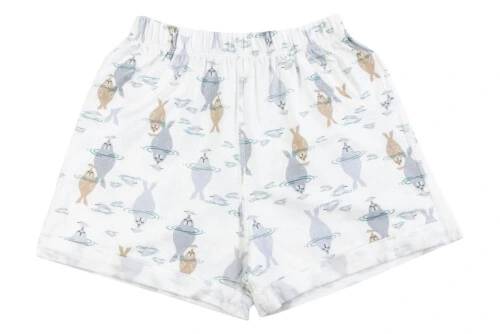 Nest Designs Bamboo Jersey Shorts - Ocean Float 2-3T