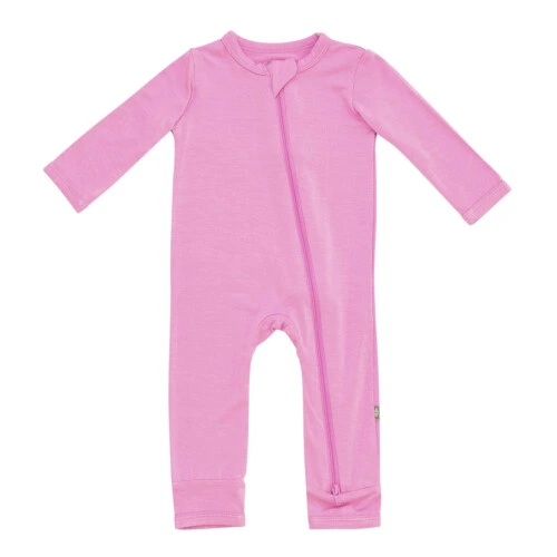 Kyte Baby Zippered Romper in Bubblegum 6-12 months