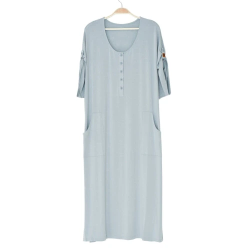 Kyte Baby Women's Lounge Dress in Fog - Fog  M