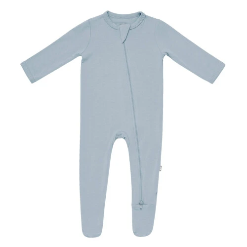 Kyte Baby Zippered Footie in Fog - Fog  6-12 months